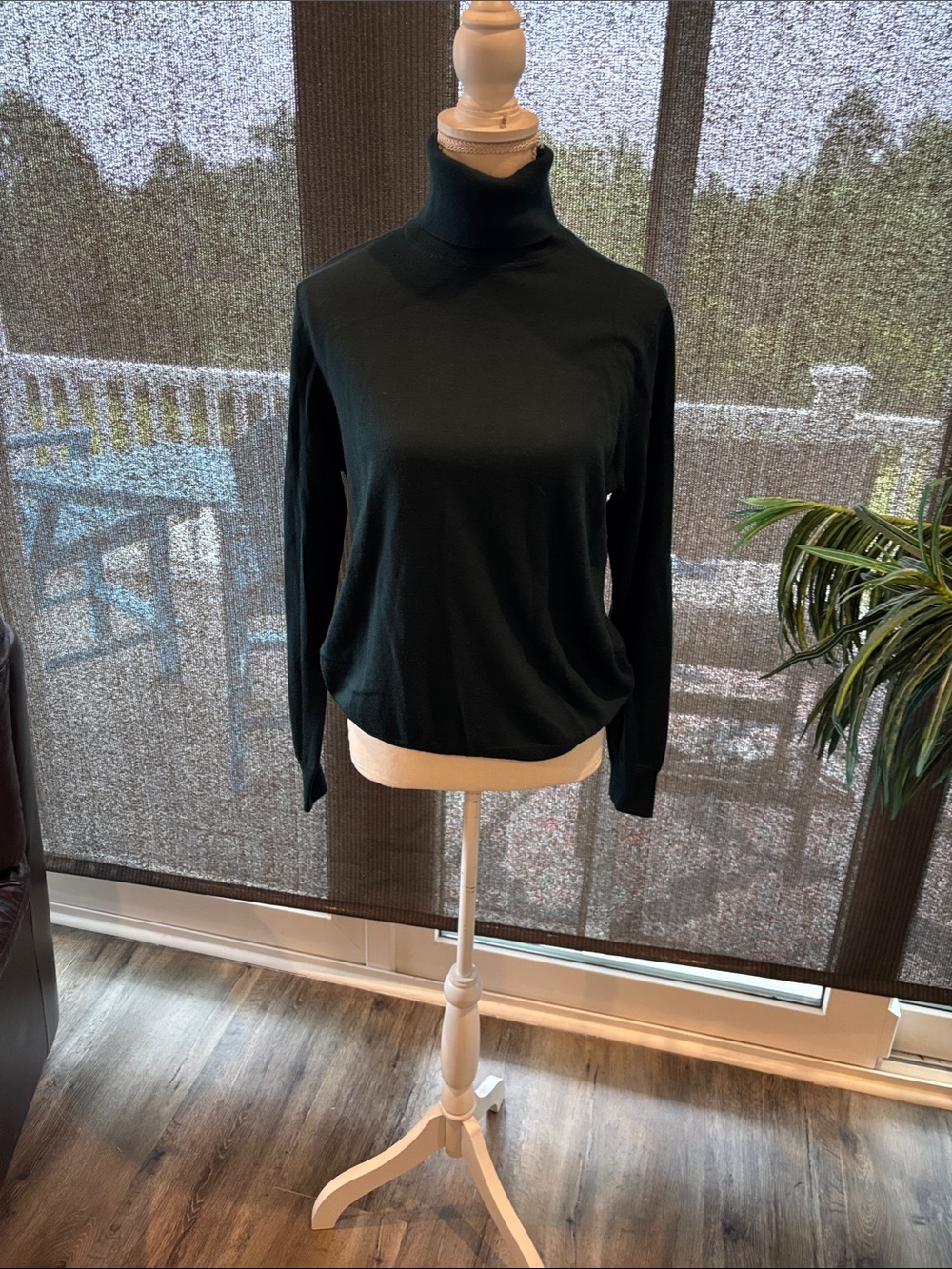 J. Crew Dark Green Turtleneck Sweater